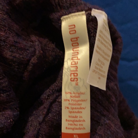 Purple junior large stretched turtle neck sweater Buy Two Items Free - Picture 7 of 7